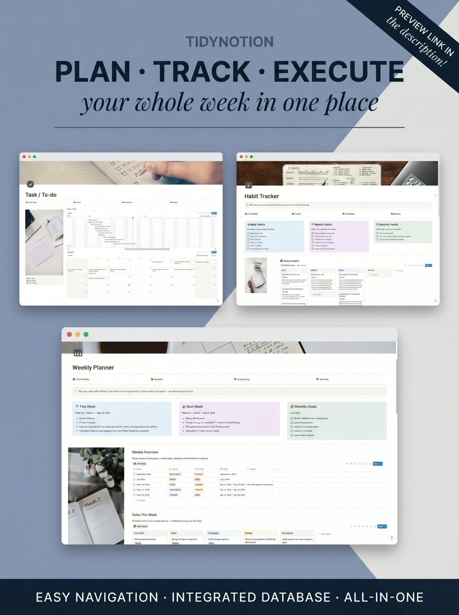 Stop running your content from scattered notes. One complete system, your Notion Social Media Planner, to handle your content, tasks, and growth — set up in 5 minutes. - TidyNotion